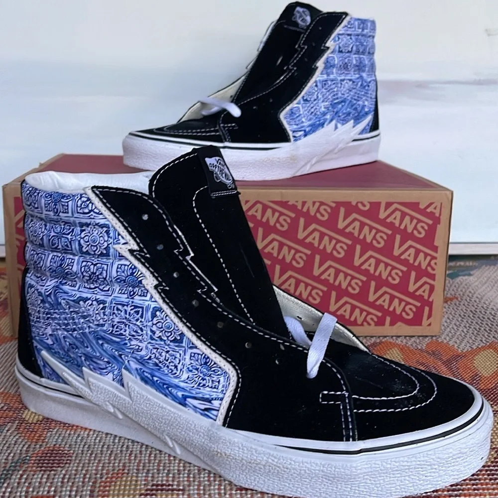 Vans Men’s Sk8-Hi Bolt Liquity Black VN0A5JIVBLK Sneakers